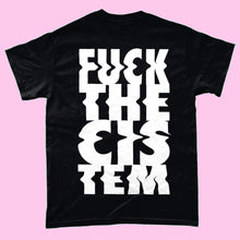 Load image into Gallery viewer, Queer Icon - F*CK THE CIS-TEM - Printed T in Black
